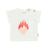 Piupiuchick Ecru W/ Heart Print Baby T-shirt